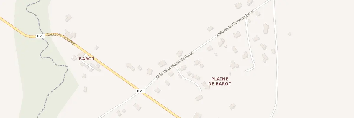 Plan du 7 All de la Plaine de Barot à Saint-Julien-du-Puy