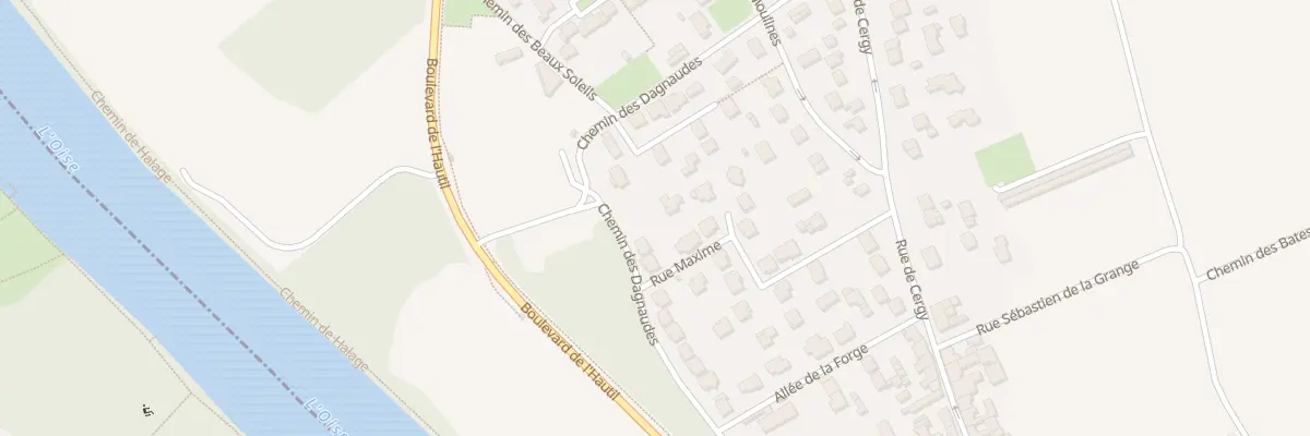 Plan du 80 Che des Dagnaudes à Neuville-sur-Oise