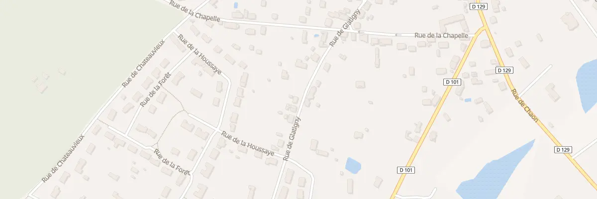 Plan du 40 Rue de Glatigny à Vouzon