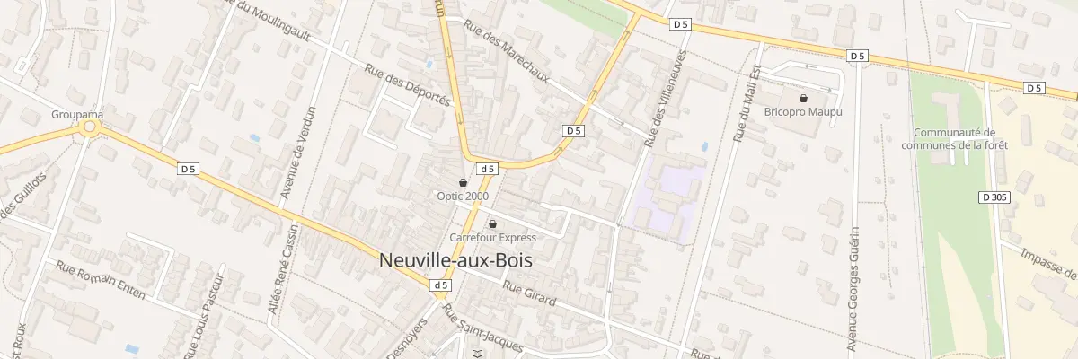 Plan du 1 Rue Martin Duplessis à Neuville-aux-Bois