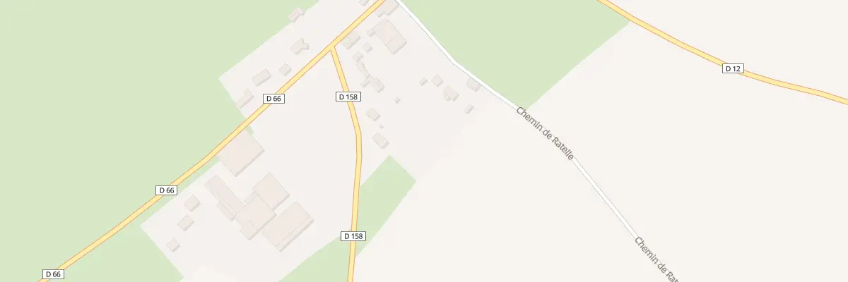 Plan du 4 Che de Ratelle à Gorenflos