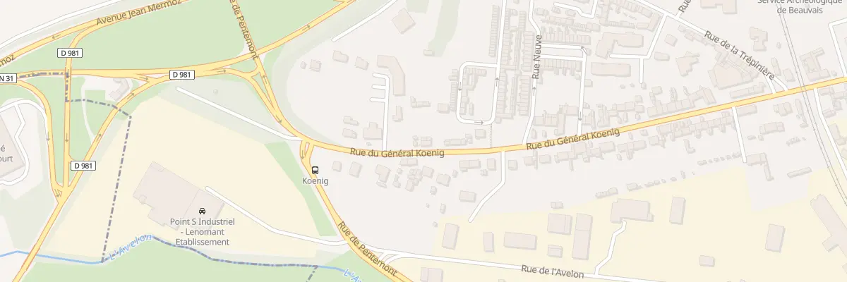 Plan du 52 Rue du Général Koenig à Beauvais