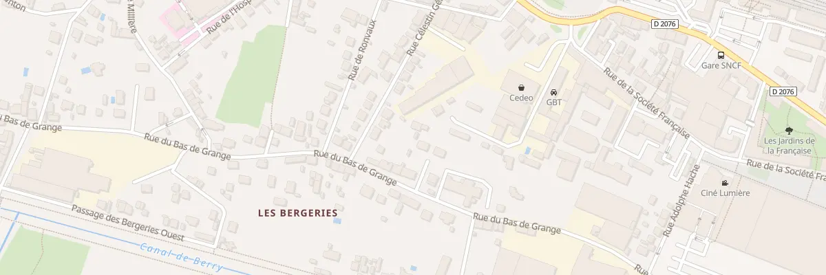 Plan du 22B Rue du Bas de Grange à Vierzon
