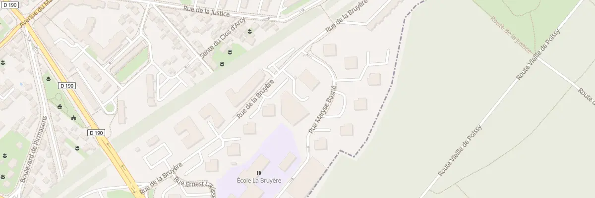 Plan du 44 Rue de la Bruyère à Poissy