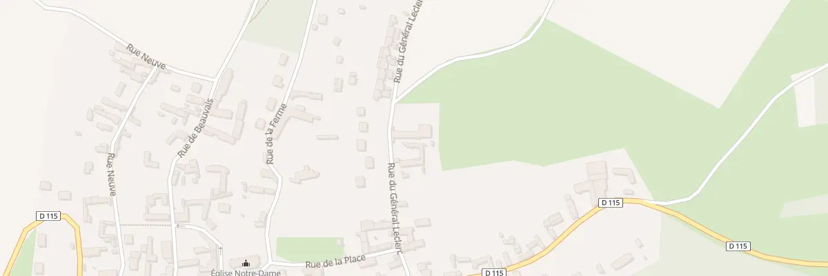 Plan du 12 Rue du Général Leclerc à Valdampierre