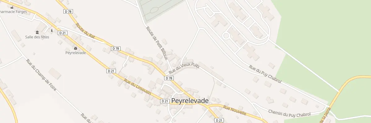 Plan du 5 Rue du Vieux Puits à Peyrelevade