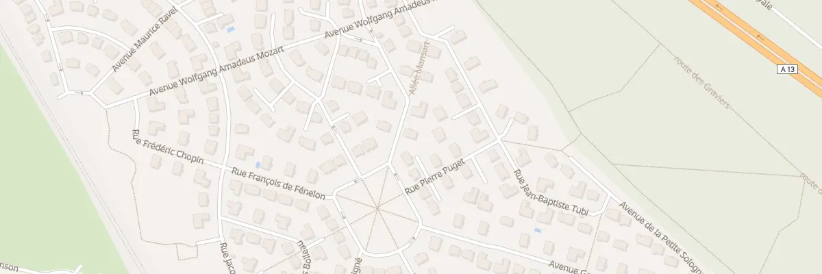 Plan du 1 Rue Louis le Vau à Noisy-le-Roi