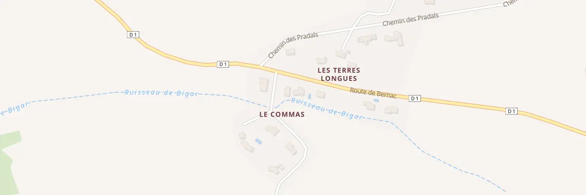 Plan du 1 Che du Cammas à Castelnau-de-Lévis