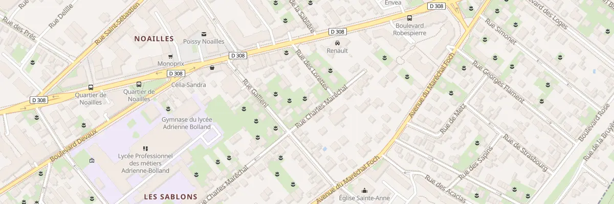 Plan du 93 Rue Charles Maréchal à Poissy