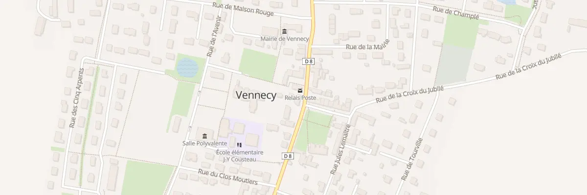 Plan du 1 Rue de Neuville à Vennecy