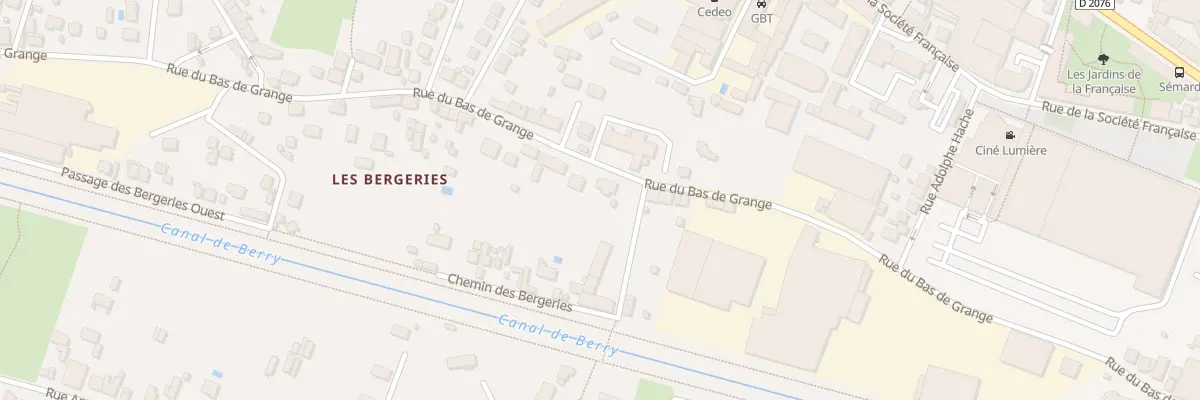Plan du 43 Rue du Bas de Grange à Vierzon
