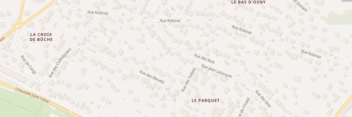 Plan du 14 Rue des Bois à Osny