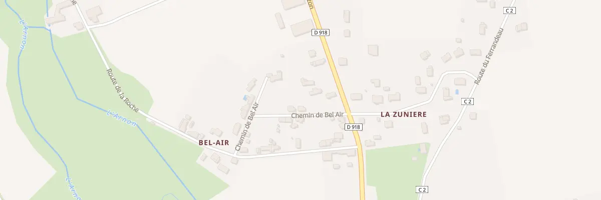 Plan du 6 Chem de Bel Air à Lury-sur-Arnon