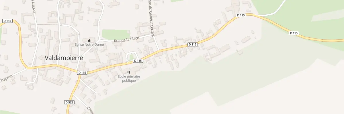 Plan du 21 Rue du Général de Gaulle à Valdampierre
