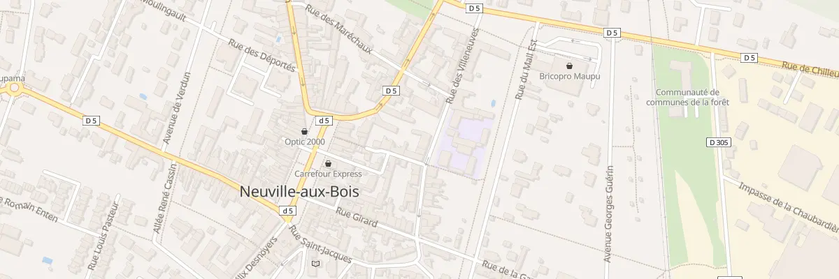 Plan du 14B Rue des Villeneuves à Neuville-aux-Bois