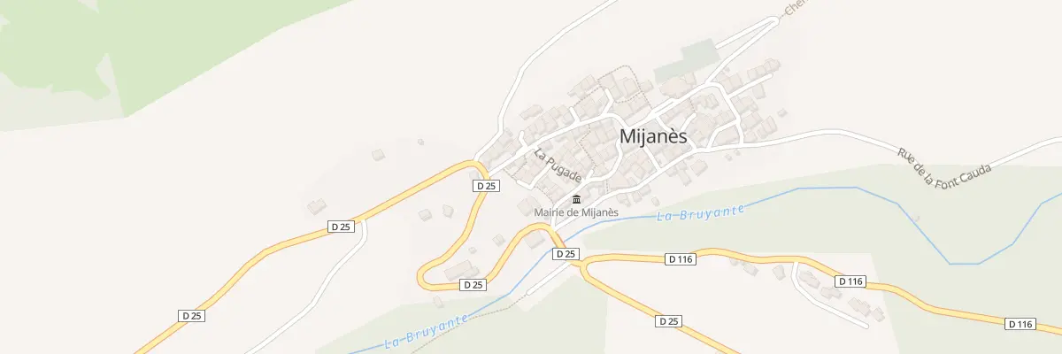 Plan du 8 Le Village à Mijanès