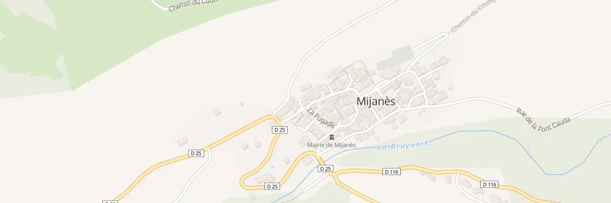 Plan du 2A Le Village à Mijanès