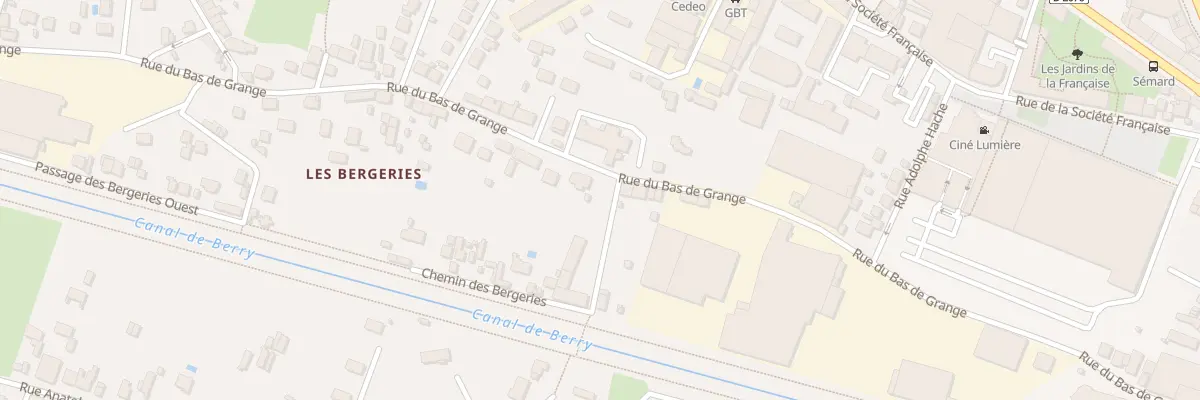 Plan du 41 Rue du Bas de Grange à Vierzon