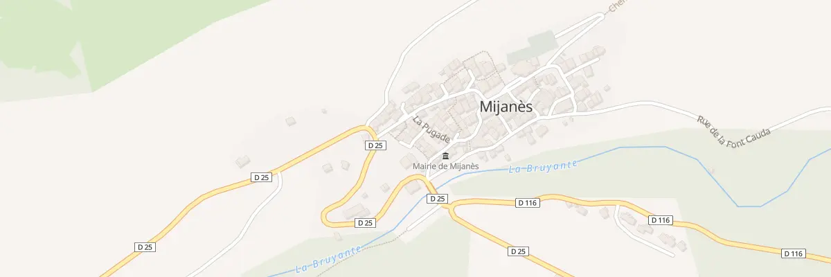 Plan du 135 Le Village à Mijanès