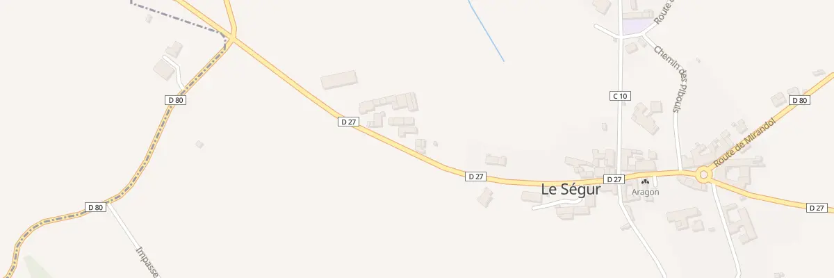 Plan du 344 Rte de Laguépie au Ségur