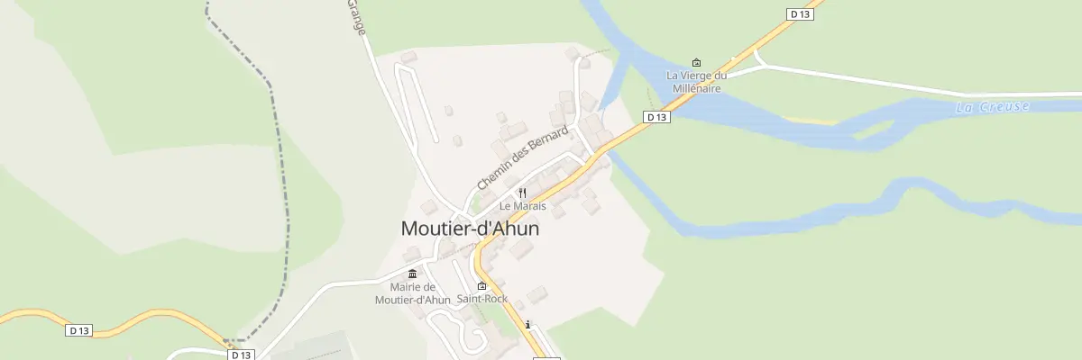 Plan du 12 Rue Simon Bauer à Moutier-d’Ahun