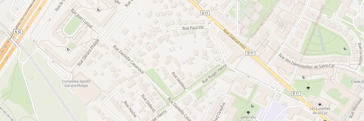 Plan du 8 Rue Molière à Saint-Cyr-l’École