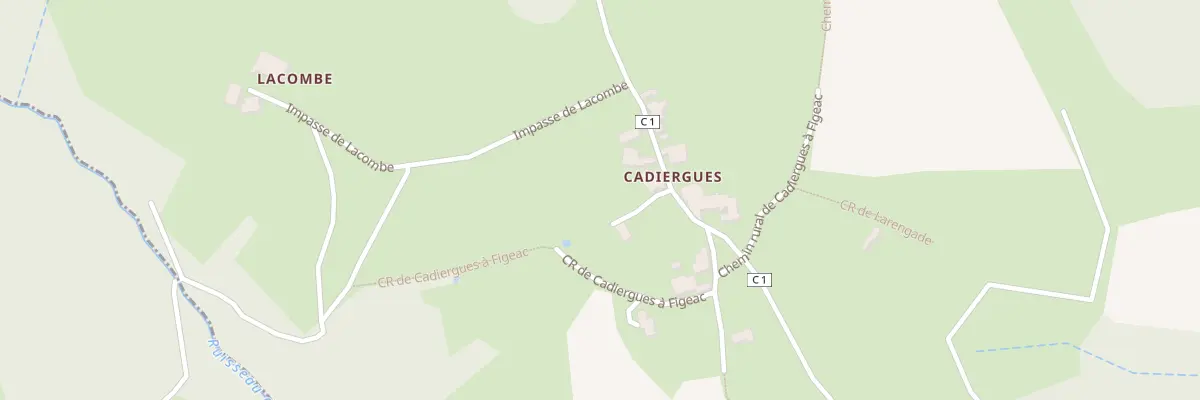 Plan du 5072F Cadiergues à Viazac