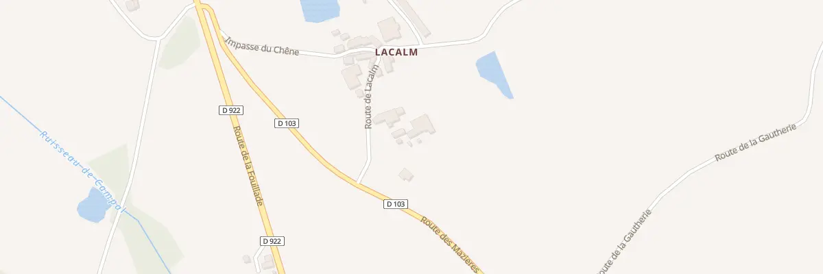 Plan du 132 Lacalm à Sanvensa