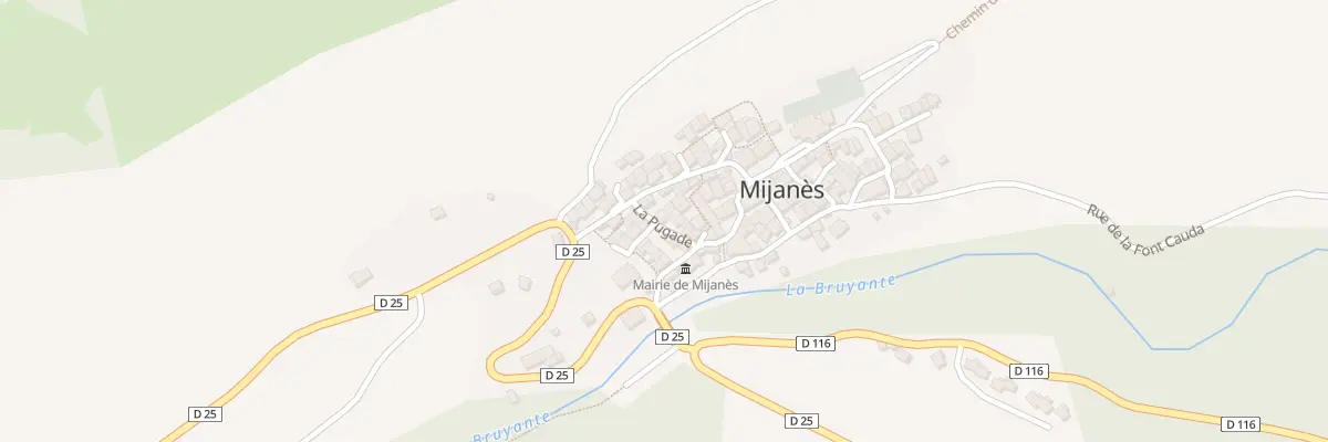Plan du 20 Le Village à Mijanès