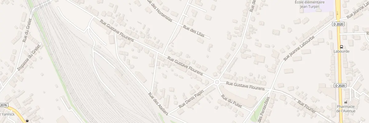 Plan du 28 Rue Gustave Flourens à Vierzon