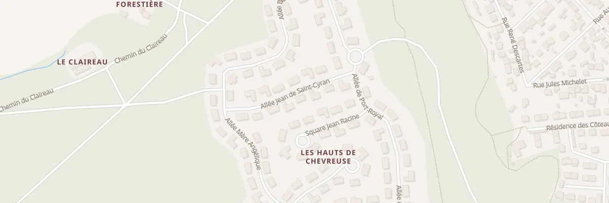 Plan du 5 All Jean de St Cyram à Chevreuse