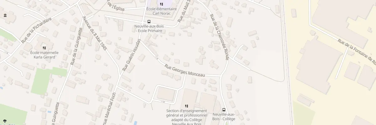 Plan du 8 Rue Georges Monceau à Neuville-aux-Bois