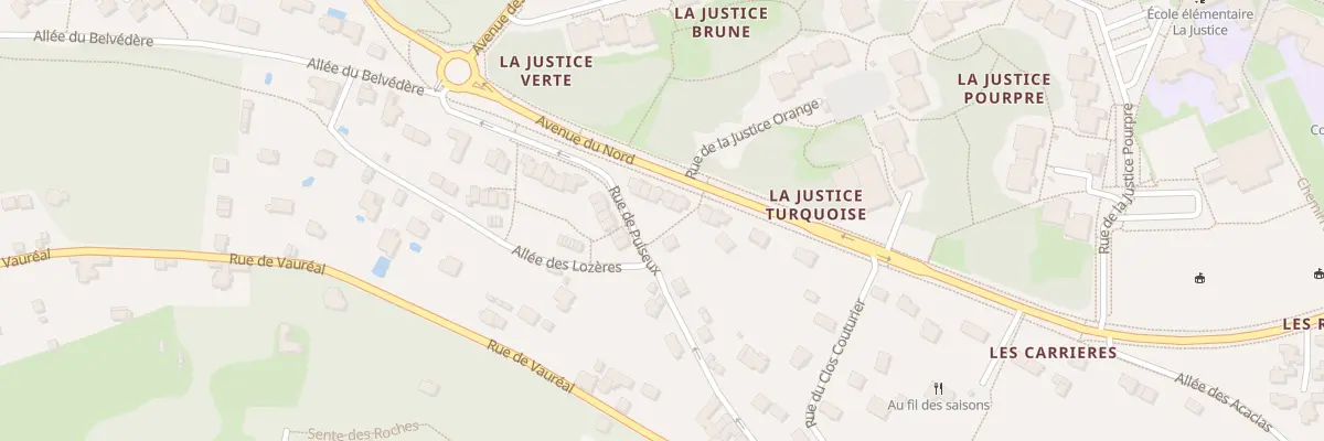Plan du 8 All des Acacias à Cergy