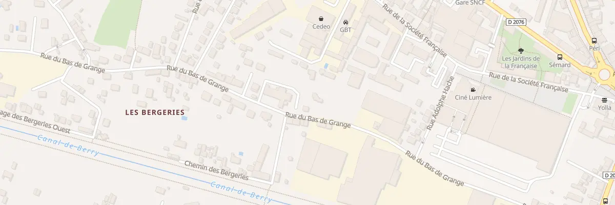 Plan du 14 Rue du Bas de Grange à Vierzon