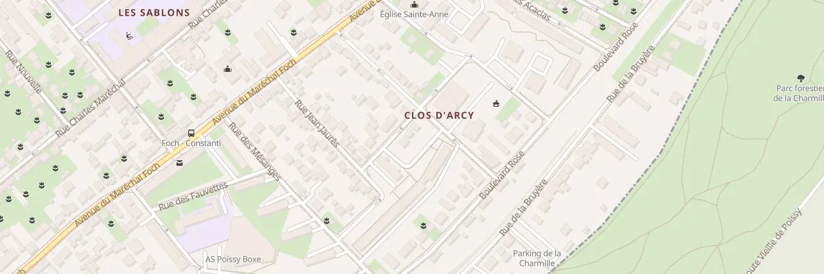 Plan du 54 Rue du Clos d’Arcy à Poissy