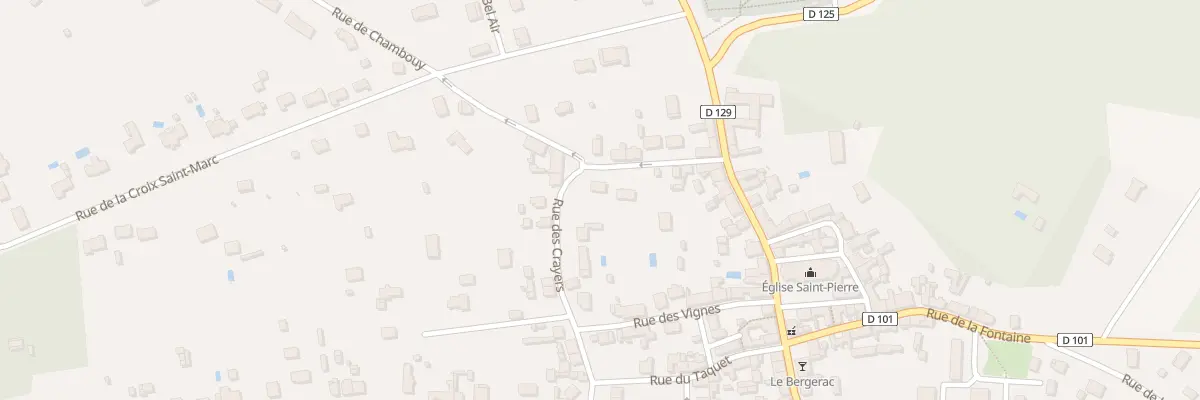 Plan du 9 Rue de la Croix Noire à Vouzon