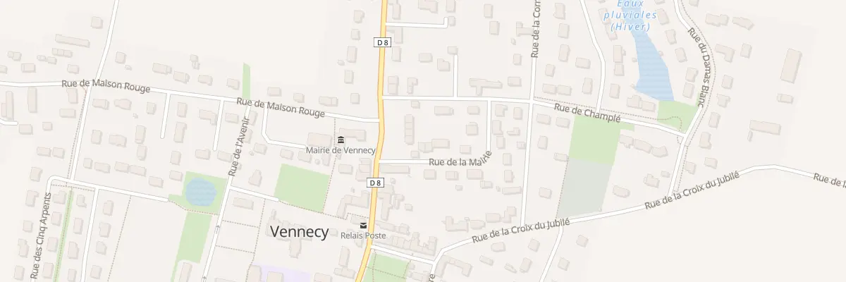 Plan du 3 Rue de la Mairie à Vennecy