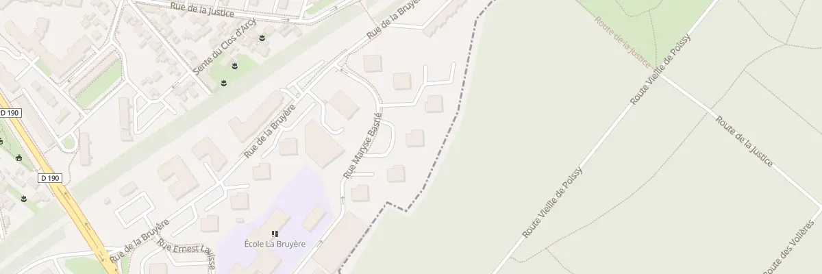 Plan du 11 Rue Maryse Bastié à Poissy