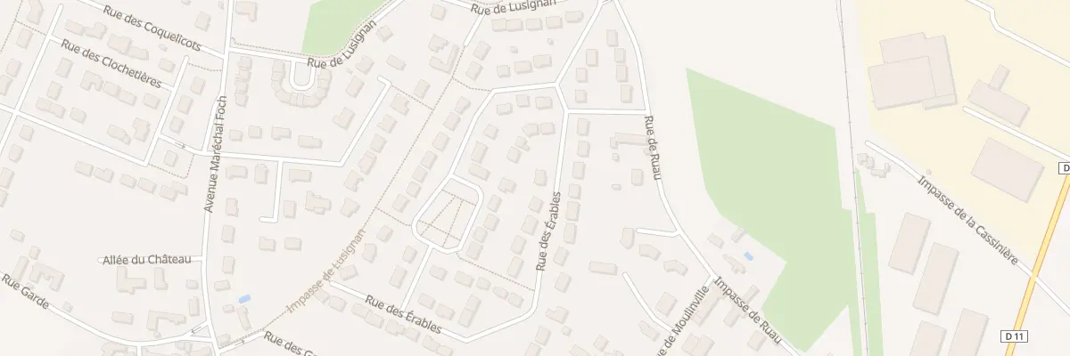 Plan du 12 Rue des Erables à Neuville-aux-Bois