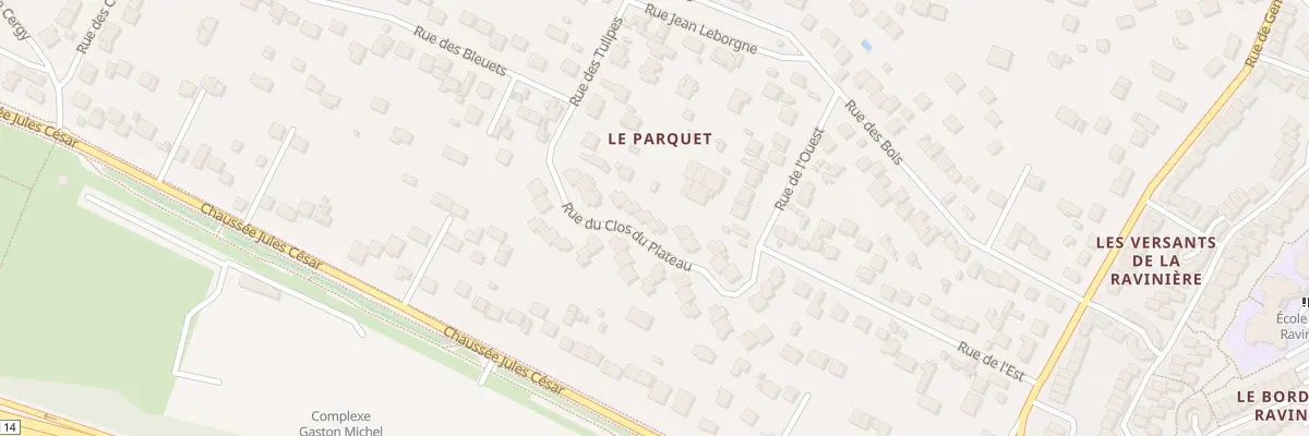 Plan du 4 Rue du Clos du Plateau à Osny