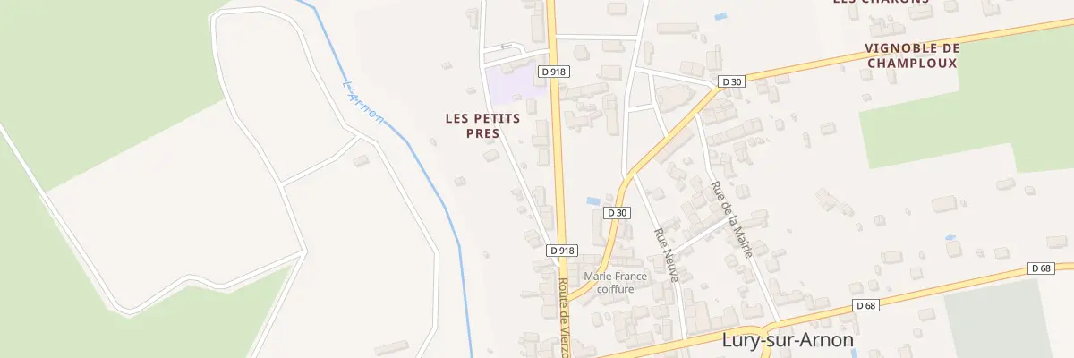 Plan du 21 Rte de Vierzon à Lury-sur-Arnon