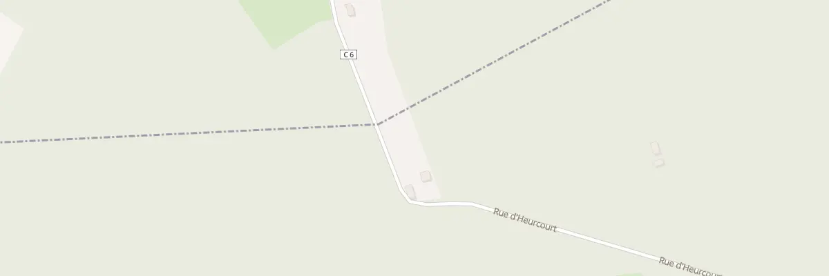 Plan de Rte d’Henonville à Berville