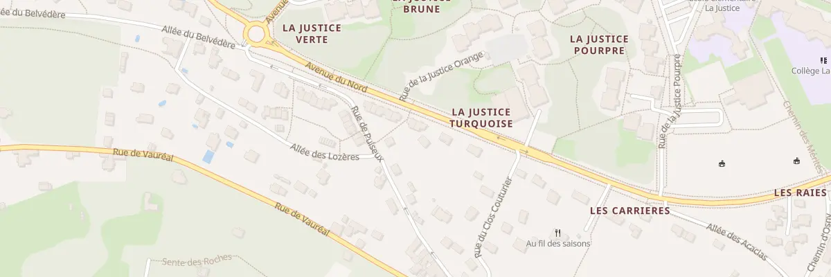 Plan du 2 All des Acacias à Cergy