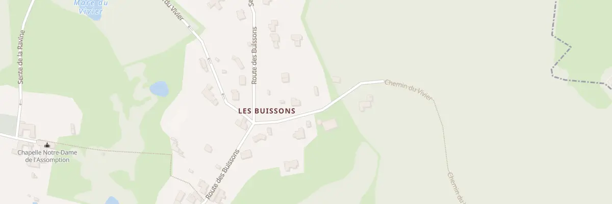 Plan du 11 Che du Vivier à Milon-la-Chapelle