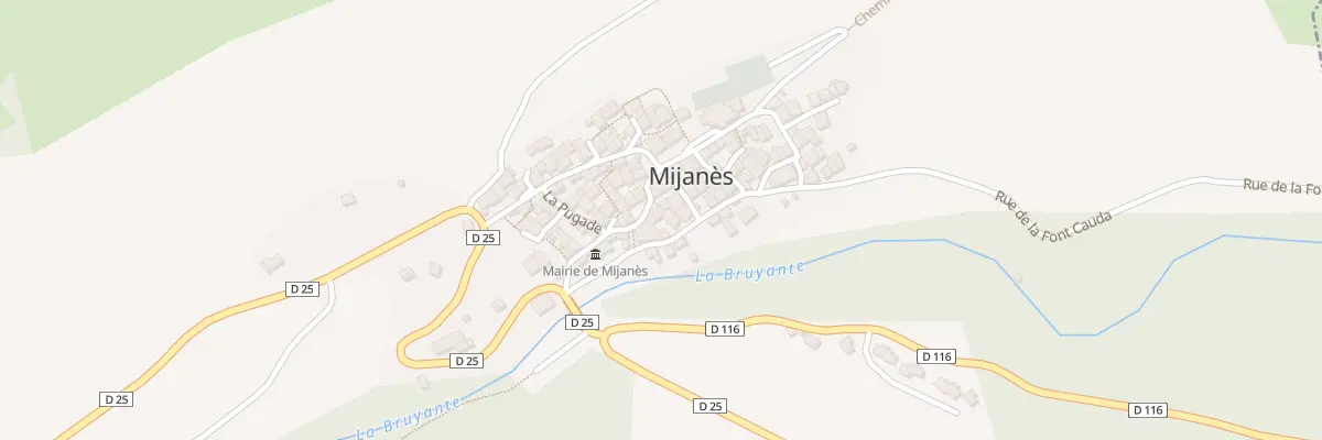 Plan du 48 Le Village à Mijanès