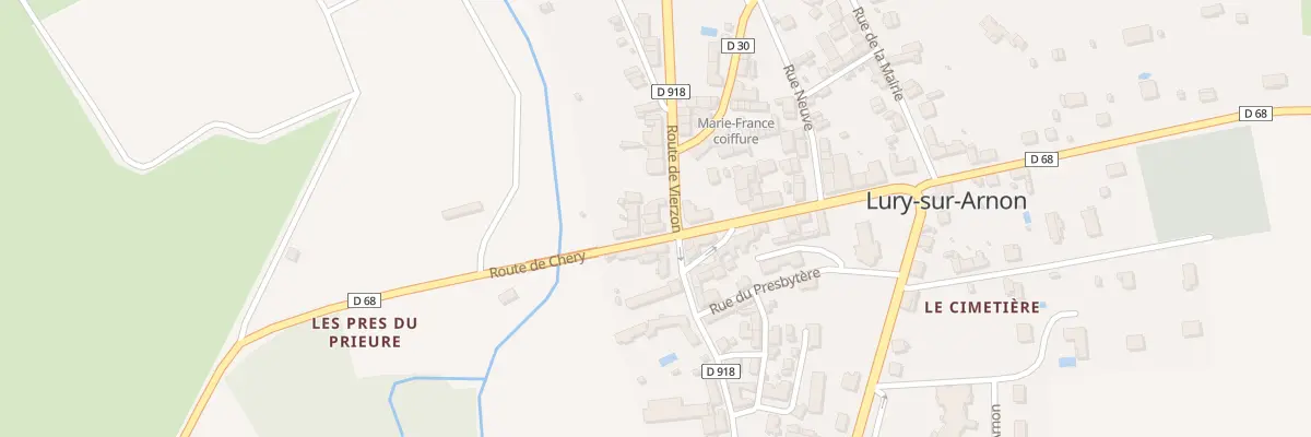 Plan du 3 Rte de Vierzon à Lury-sur-Arnon