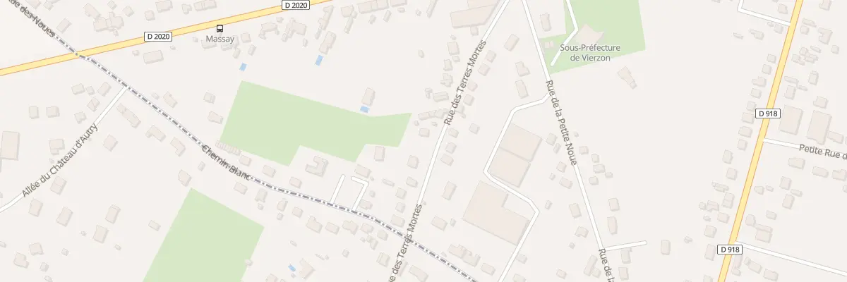 Plan du 22 Rue des Terres Mortes à Vierzon