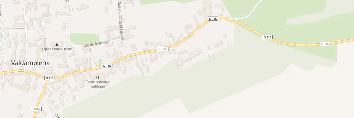 Plan du 7 Rue du Général de Gaulle à Valdampierre