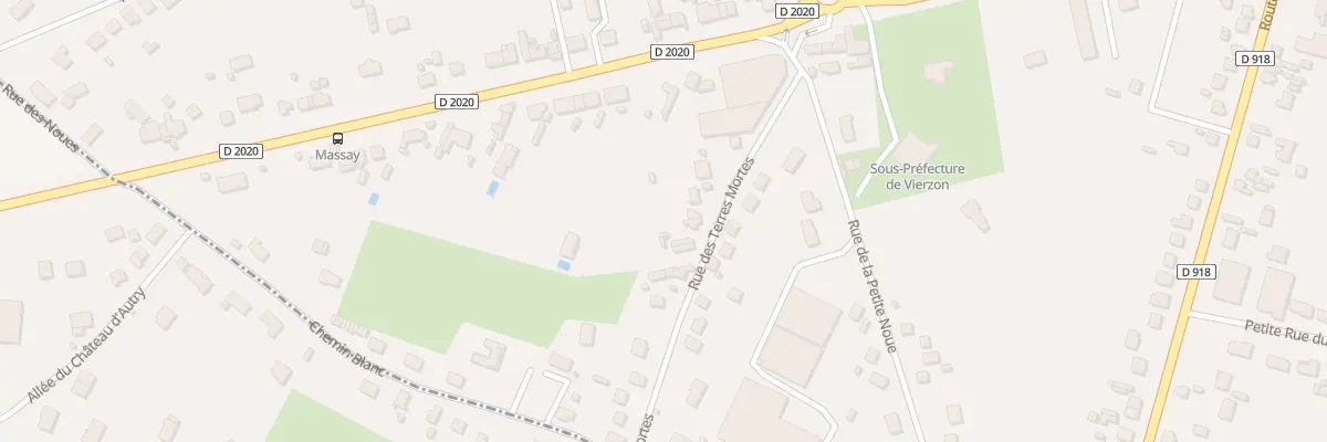 Plan du 10 Rue des Terres Mortes à Vierzon