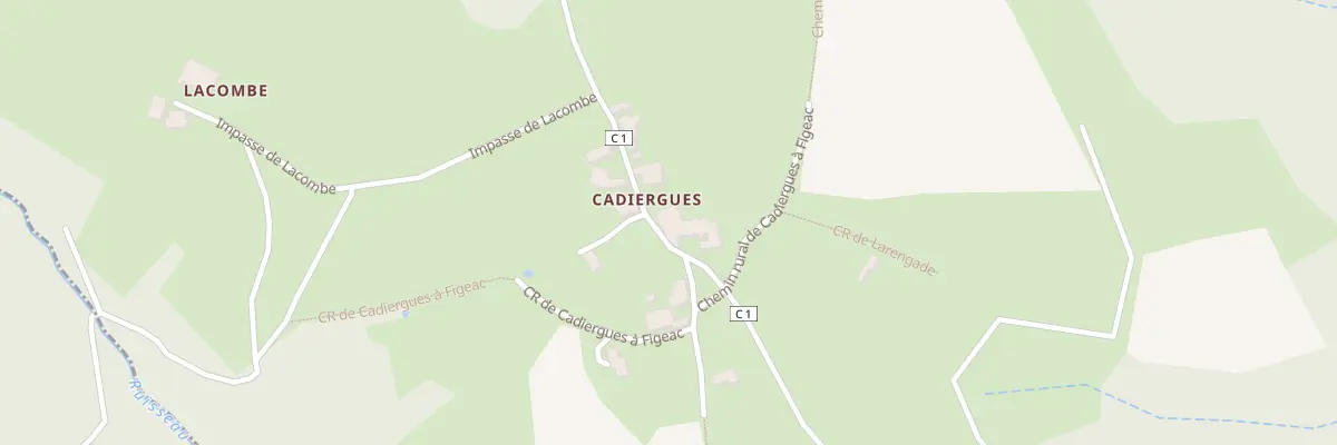 Plan du 5154F Cadiergues à Viazac